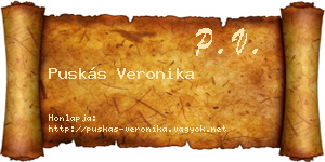 Puskás Veronika névjegykártya
